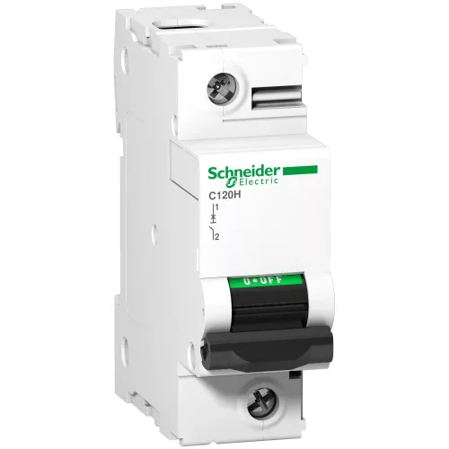 Schneider Acti9 C120H A9N18402 kismegszakító 1P B görbe 80A 15 kA DIN sínre