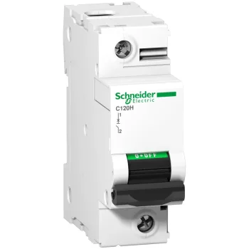 Schneider Acti9 C120H A9N18403 kismegszakító 1P B görbe 100A 15 kA DIN sínre