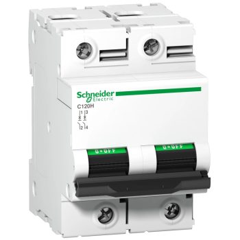   Schneider Electric, Acti9, A9N18457, Kismegszakító 2P,80A, C karakterisztika, 15 kA Acti9 C120H (Schneider A9N18457)