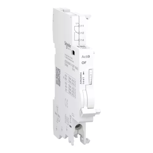 Schneider Electric Acti9 iOF jelzőérintkező (segédérintkező), 1 C/O, 0,1…6 A, alsó bekötés – A9N26904