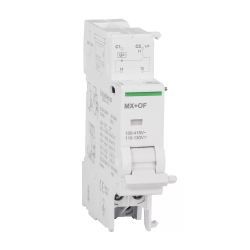 Schneider Electric Acti9 MX+OF munkaáramú kioldó segédérintkezővel 110…415 V AC 50/60 Hz – A9N26946