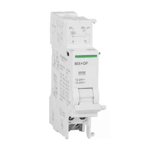 Schneider Electric Acti9 MX+OF munkaáramú kioldó segédérintkezővel 12…24 V AC 50/60 Hz – A9N26948