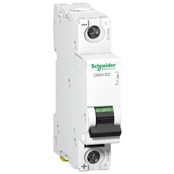   Schneider Electric, Acti9, A9N61502, Kismegszakító 1P,2A, C karakterisztika, 6 kA Acti9 C60H-DC (Schneider A9N61502)