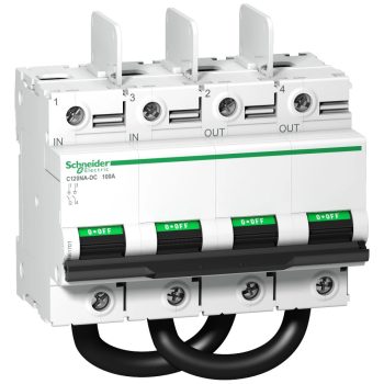   Schneider Electric, Acti9, A9N61701, Kismegszakító 2P,100A, karakterisztika, 10 kA Acti9 C120NA-DC (Schneider A9N61701)