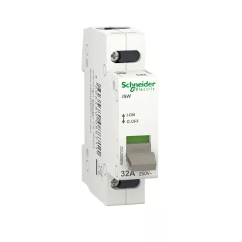  Schneider Electric, A9S60132, moduláris kapcsoló 1P 32A 250V AC, Acti9 ISW (Schneider A9S60132)