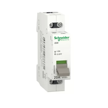   Schneider Electric, A9S60220, moduláris kapcsoló 2P 20A 250V AC, Acti9 ISW (Schneider A9S60220)