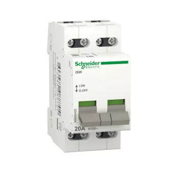   Schneider Electric, A9S60420, moduláris kapcsoló 4P 20A 250V AC, Acti9 ISW (Schneider A9S60420)