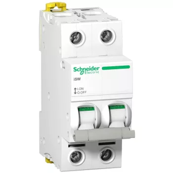   Schneider Electric, A9S65291, moduláris terheléskapcsoló 2P 100A 415V AC, Acti9 ISW (Schneider A9S65291)