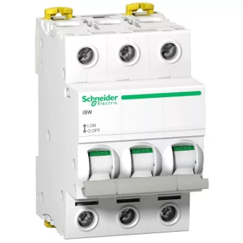   Schneider Electric, A9S65392, moduláris terheléskapcsoló 3P 125A 415V AC, Acti9 ISW (Schneider A9S65392)
