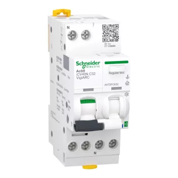   Schneider Electric A9TDFC632 ACTI9 Active iCV40N VigiARC, A-SI osztály, 1P-N, C, 32A, 30mA