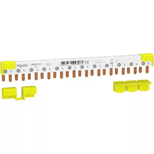 Schneider Electric Acti9 iC40 fésűs gyűjtősín, 1P+N, 80 A, 12 modul – A9XPC612