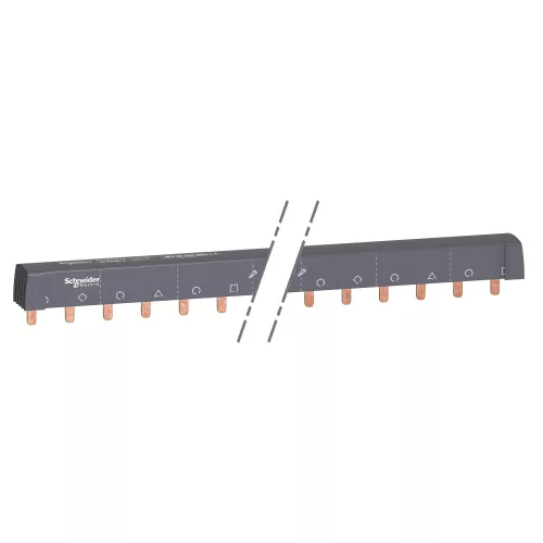 Schneider Electric Acti9 fésűs gyűjtősín, 3P+N, 100 A, 24 modul – A9XPH524