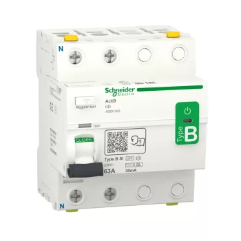 Schneider Electric Acti9 iID A9Z61263 B-SI Super Immunised áram-védőkapcsoló Fi-relé 2P 63A 30mA