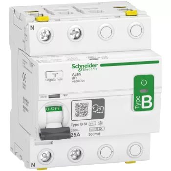 Schneider Electric Acti9 iID A9Z64225 B-SI Super Immunised áram-védőkapcsoló Fi-relé 2P 25A 300mA