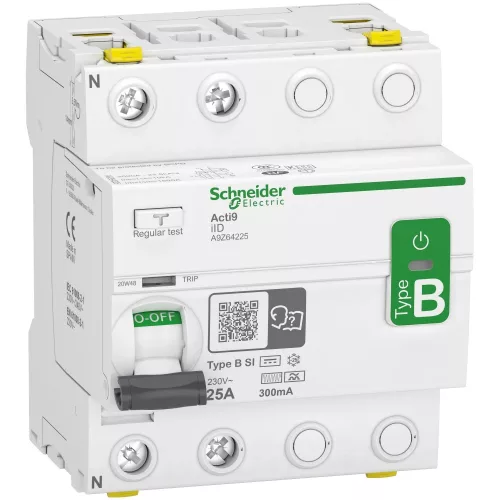 Schneider Electric Acti9 iID A9Z64225 B-SI Super Immunised áram-védőkapcsoló Fi-relé 2P 25A 300mA