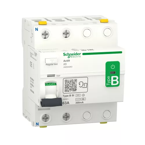 Schneider Electric Acti9 iID A9Z64263 B-SI Super Immunised áram-védőkapcsoló Fi-relé 2P 63A 300mA