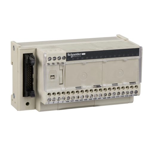 Schneider Electric ABE7H16R11 Modicon ABE7 elosztóblokk, univerzális, HE10, 16 digitális csatorna, 1 sorkapocs/csatorna, LED visszajelzés