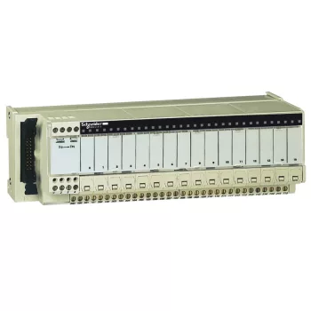   Schneider ABE7P16T334 16 DO (12mm) Commoned, fuse per csatornás