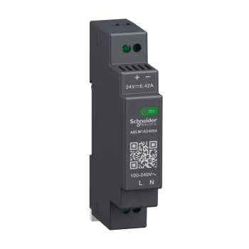   Schneider Electric ABLM1A24004 Modicon Modular tápegység, moduláris, DIN sínre szerelhető, 1f, 24 VDC, 0,4 A, 10 W