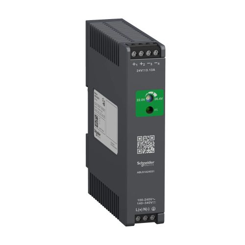 Schneider Electric ABLS1A24031 Modicon Optimized tápegység, DIN sínre szerelhető, 1f, 24 VDC, 3,1 A, 75 W