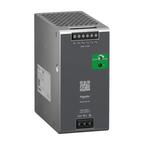 Schneider Electric ABLS1A24100 Modicon Optimized tápegység, DIN sínre szerelhető, 1f, 24 VDC, 10 A, 240 W