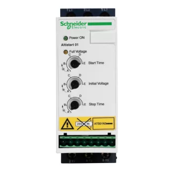   Schneider Electric ATS01N209LU Altistart 01 lágyindító / lágyleállító, 9A, 1,5kW, 3f, 200…240VAC, 2 vezérelt fázis