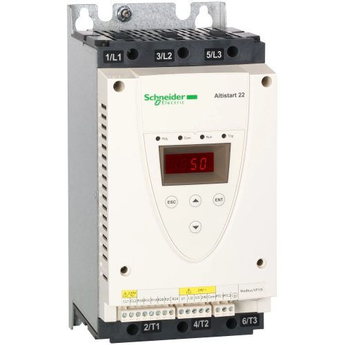 Schneider Electric ATS22D17S6 Altistart 22 lágyindító, 17A, 3f, 208…600VAC, 230VAC vezérlőfeszültség, Modbus RTU