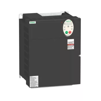   Schneider ATV212HD18N4 frekvenciaváltó 18,5 kW, 3 fázis, 380..480V AC, C2 osztályú EMC szűrővel, IP21 (Altivar 212 épületes alkalmazásokra)
