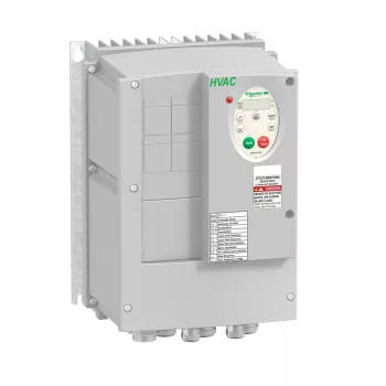   Schneider ATV212WU22N4C frekvenciaváltó 2,2 kW, 3 fázis, 380..480V AC, C1 osztályú EMC szűrővel, IP55 (Altivar 212 épületes alkalmazásokra)