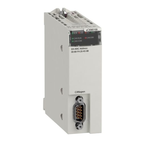 Schneider Electric BMECXM0100 X80 kommunikációs modul, CANopen master, SUB-D9