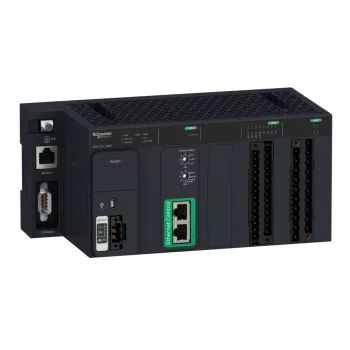   Schneider Electric BMKC8020301 Modicon MC80 logikai vezérlő, 8 DI + 12 DO + 4 AI (-20…20 mA / -10…10 V), 1 soros Modbus, 1 CANopen, 2 Ethernet