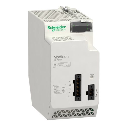 Schneider Electric BMXCPS4002H X80 tápegység, redundáns, 100…230 VAC, 40W, megerősített