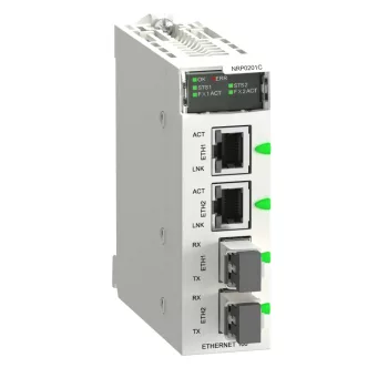   Schneider Electric BMXNRP0201C X80 kommunikációs modul, opto/réz átalakító, egymódusú, lakkozott