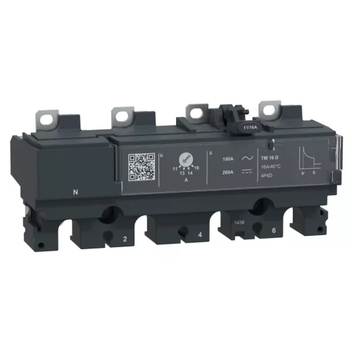 Schneider ComPacT NSX100 4P4D 16 A TMD kioldóegység