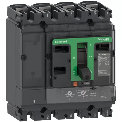 Schneider ComPacT NSX100F 4P4D 40 A TMD kompakt megszakító, 36 kA