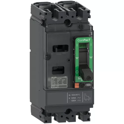 Schneider ComPacT NSX100S 2P 100 A TMD kompakt megszakító, 70 kA