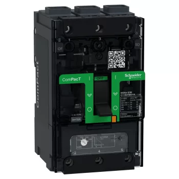 Schneider ComPacT NSXm100B 3P 16 A TM-D kompakt megszakító, 25 kA, EverLink csatlakozó