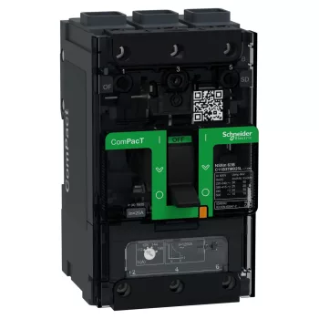 Schneider ComPacT NSXm100B 3P 25 A TM-D kompakt megszakító, 25 kA, EverLink csatlakozó