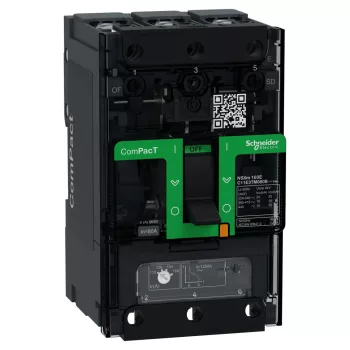 Schneider ComPacT NSXm100E 3P 80 A TM-D kompakt megszakító, 16 kA, szorítókapcsos csatlakozás