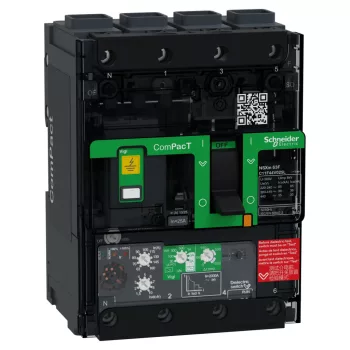 Schneider ComPacT NSXm100F 4P 25 A MicroLogic 4.1 kompakt megszakító, 36 kA, EverLink csatlakozó