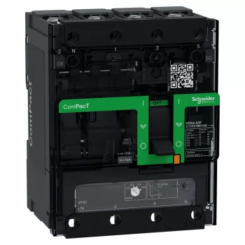 Schneider ComPacT NSXm100F 4P3D 16 A TM-D kompakt megszakító, 36 kA, szorítókapcsos csatlakozás