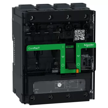 Schneider ComPacT NSXm100H 4P3D 16 A TM-D kompakt megszakító, 70 kA, EverLink csatlakozó