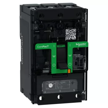 Schneider ComPacT NSXm100N 3P 40 A TM-D kompakt megszakító, 50 kA, szorítókapcsos csatlakozás