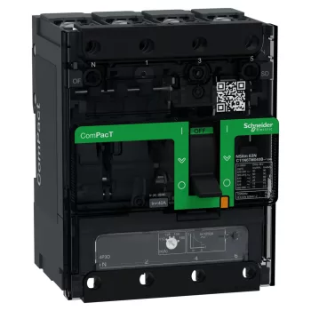 Schneider ComPacT NSXm100N 4P3D 40 A TM-D kompakt megszakító, 50 kA, szorítókapcsos csatlakozás