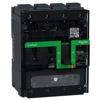Schneider ComPacT NSXm160N 4P3D 125 A TM-D kompakt megszakító, 50 kA, EverLink csatlakozó