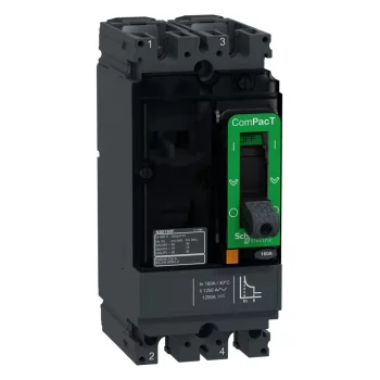 Schneider ComPacT NSX160F 2P 160 A TMD kompakt megszakító, 18 kA