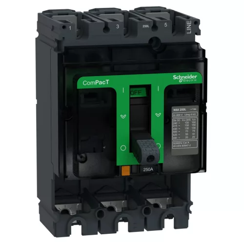 Schneider ComPacT NSX160L 3P 160 A alapkészülék, 150 kA