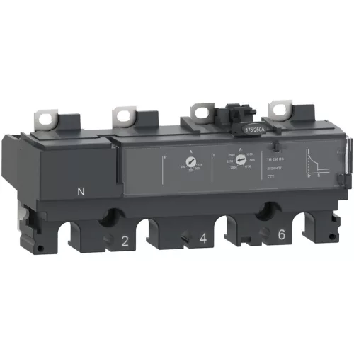 Schneider ComPacT NSX250 4P4D 250 A TMD kioldóegység, egyenáramú (DC)