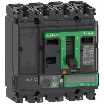 Schneider ComPacT NSX250B 4P4D 100 A ML7.2E kompakt megszakító, 25 kA