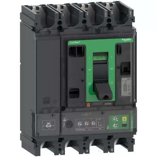 Schneider ComPacT NSX400H 4P4D 400 A ML4.3 kompakt megszakító, 70 kA